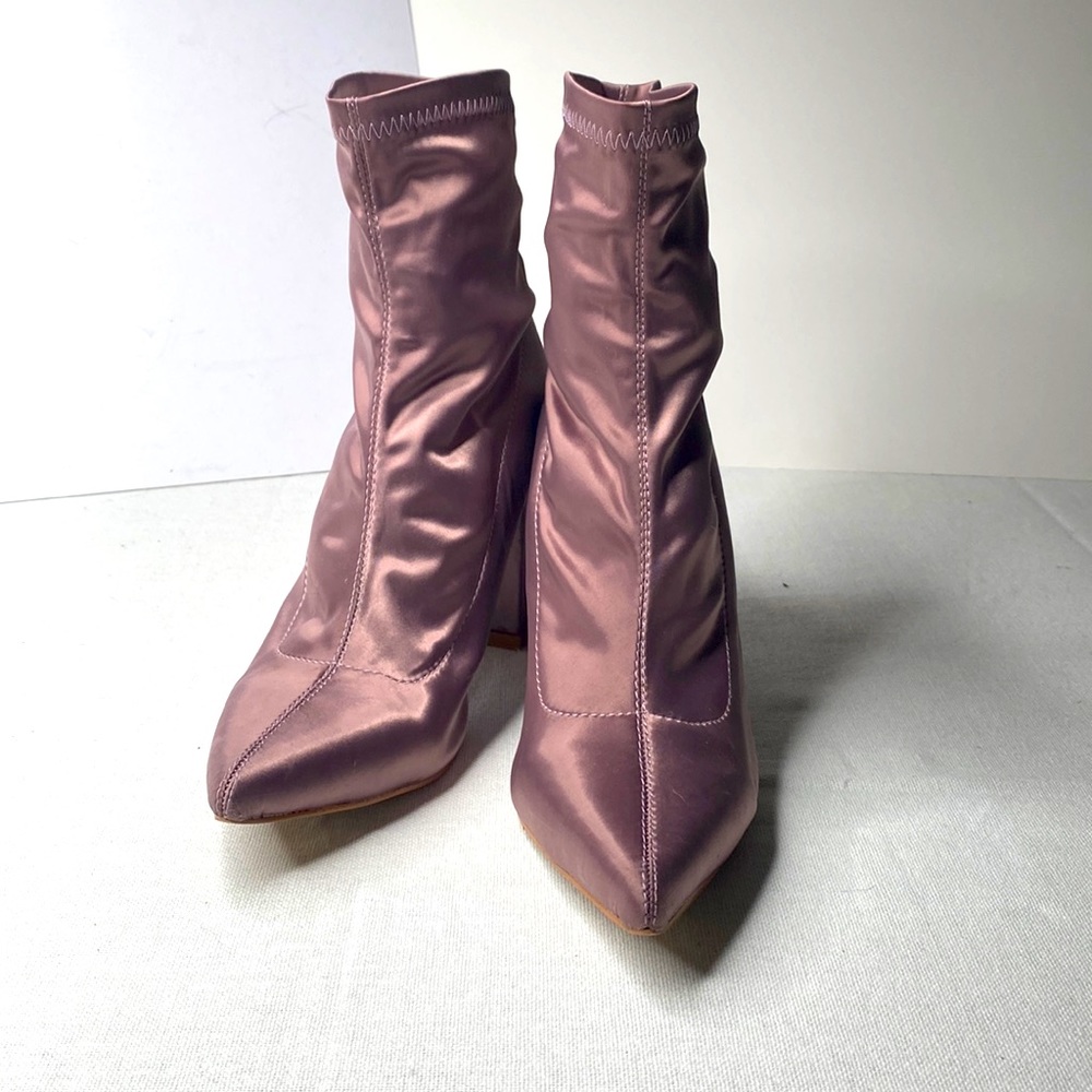 Satin boots